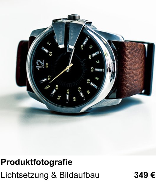 Praxis-Fotoworkshop Nürnberg: Produktfotografie – Lichtsetzung & Bildaufbau