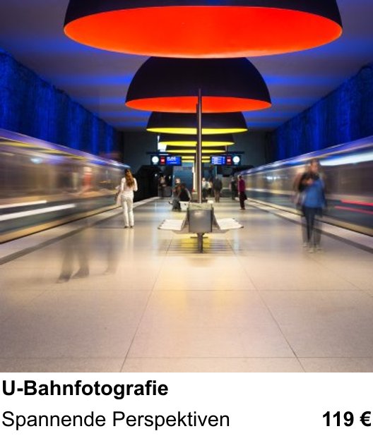 Praxis-Fotoworkshop Nürnberg: U-Bahnfotografie – Spannende Perspektiven