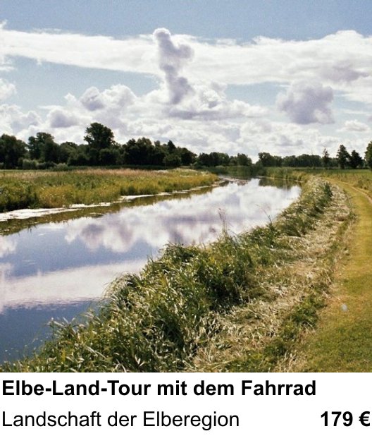 Landschaftlicher Fotoworkshop zu Elbe-Land-Tour mit dem Fahrrad: Landschaft der Elberegion