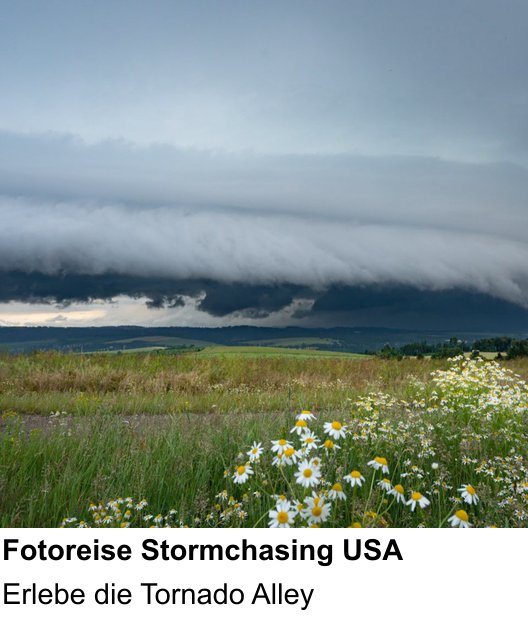 Landschaftlicher Fotoworkshop zu Fotoreise Stormchasing USA: Erlebe die Tornado Alley