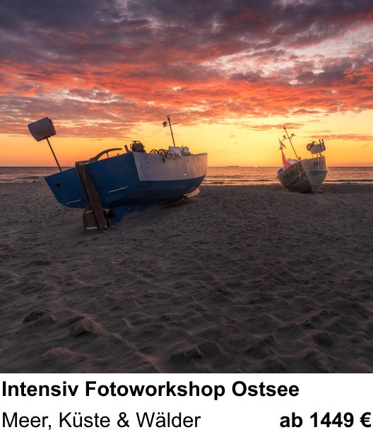 Landschaftlicher Fotoworkshop zu Intensiv Fotoworkshop Ostsee: Meer, Küste & Wälder