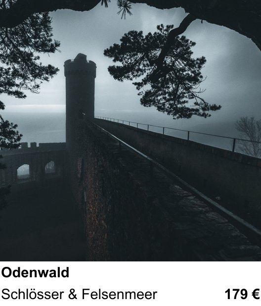 Landschaftlicher Fotoworkshop zu Odenwald: Schlösser & Felsenmeer