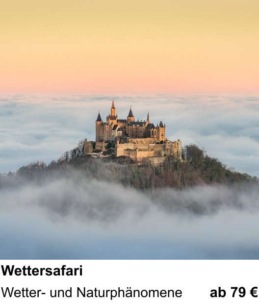 Landschaftlicher Fotoworkshop zu Wettersafari: Wetter- und Naturphänomene