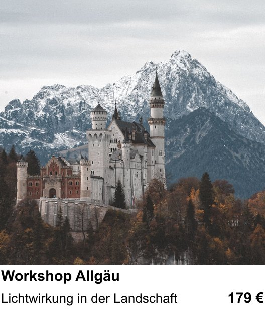 Landschaftlicher Fotoworkshop zu Workshop Allgäu: Lichtwirkung in der Landschaft